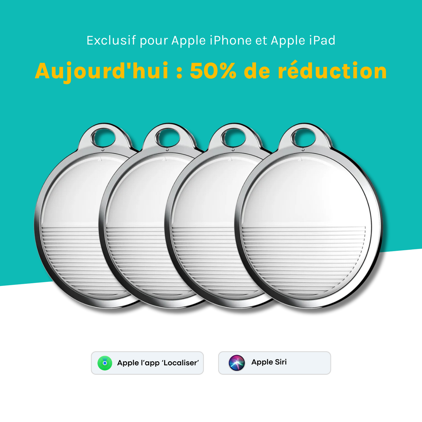 SmartTag Premium. L’alternative à l’AirTag (Pack de 4).